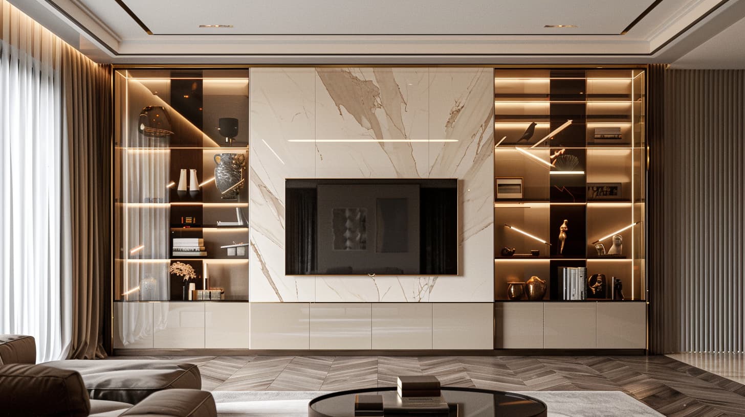 Opulent Marble Vista TV Ünitesi